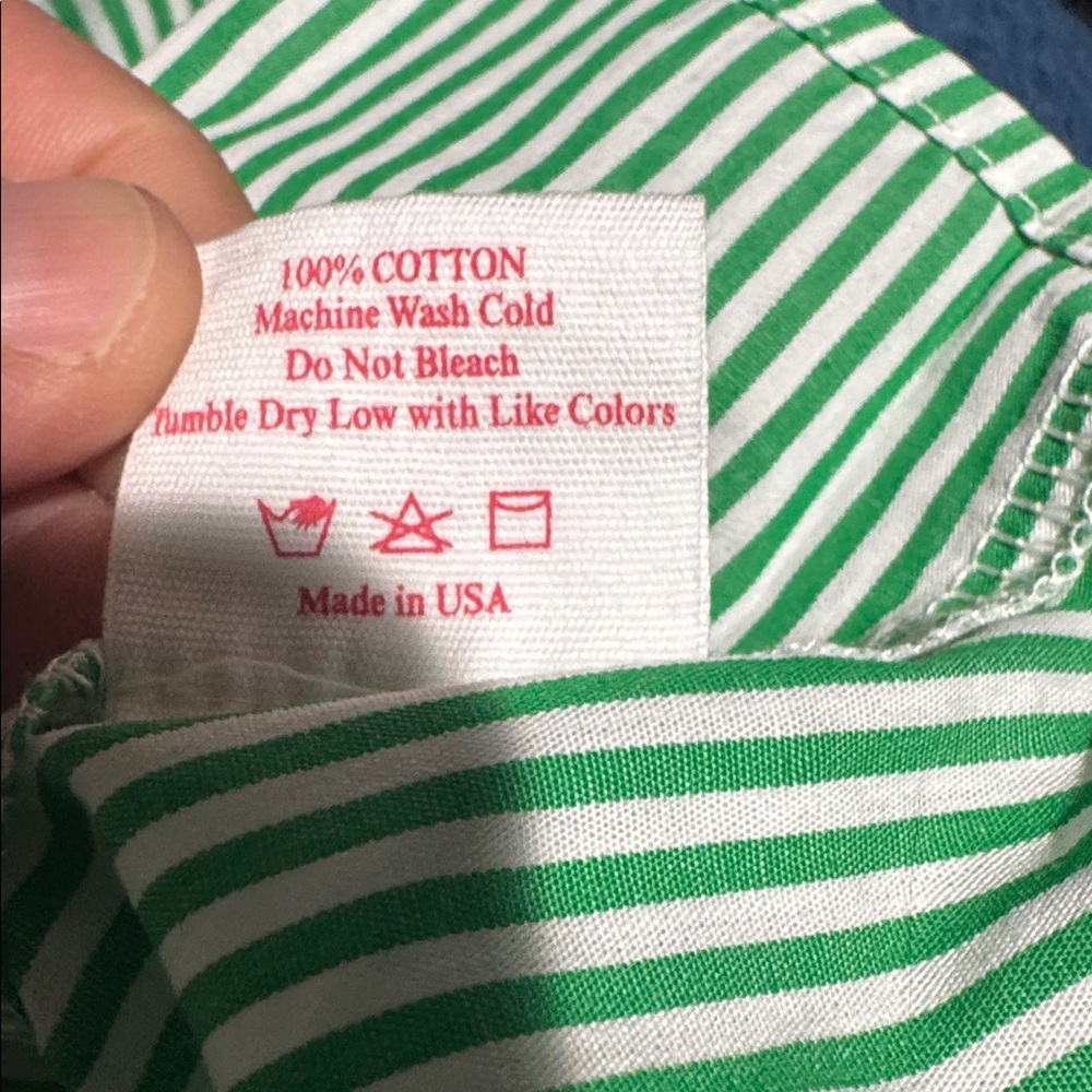 Lisa Says Gah Green and White Striped short set - Picture 8 of 10